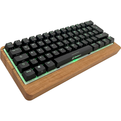 Tastatur Sharkoon mit edlem Holzcase